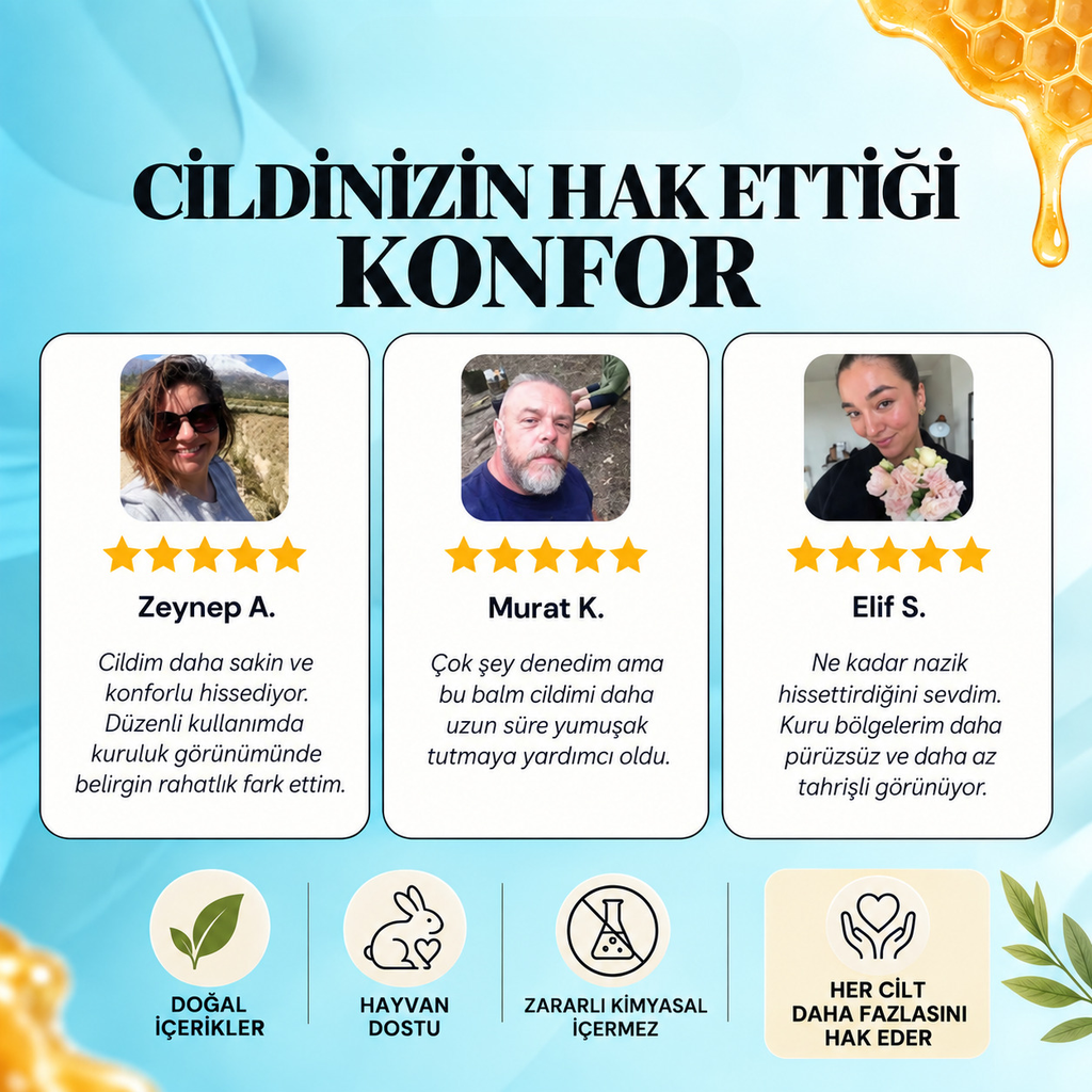 Korevo Doku Egzama - Sedef Bakım Balmı